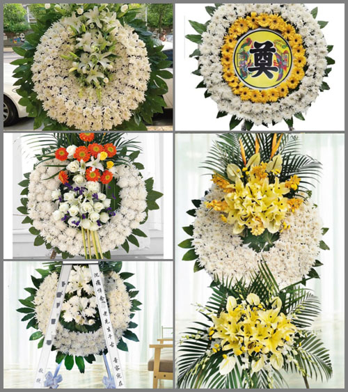 湖北黄冈市黄梅县小池镇张东湾村花圈速递